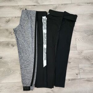 Victoria Secret PINK Women's Leggings Medium Mixed Lot‎ 4 Pairs BlackREAD